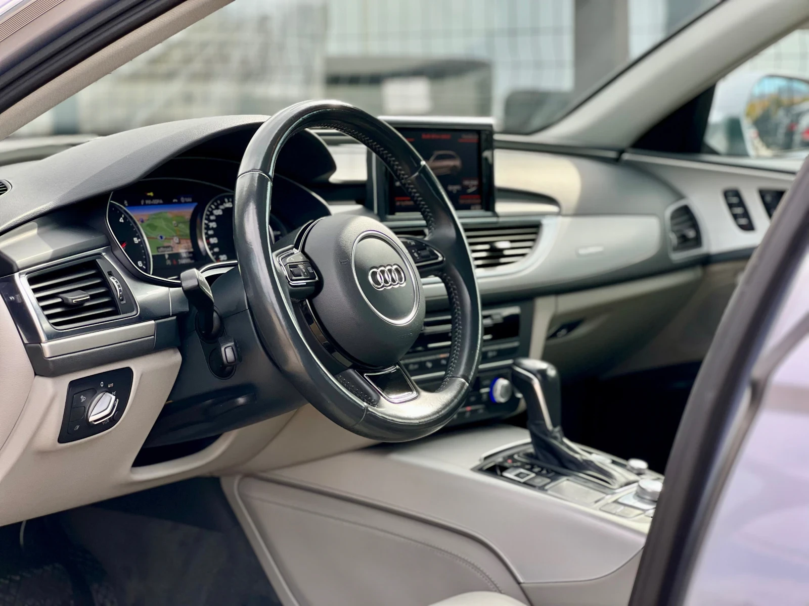 Audi A6 S-LINE / ПАНОРАМА / РЕАЛНИ КИЛОМЕТРИ / КОЖЕН САЛОН - изображение 8