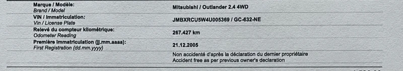 Mitsubishi Outlander 2.4I 4WD AUTO, снимка 1 - Автомобили и джипове - 37975077