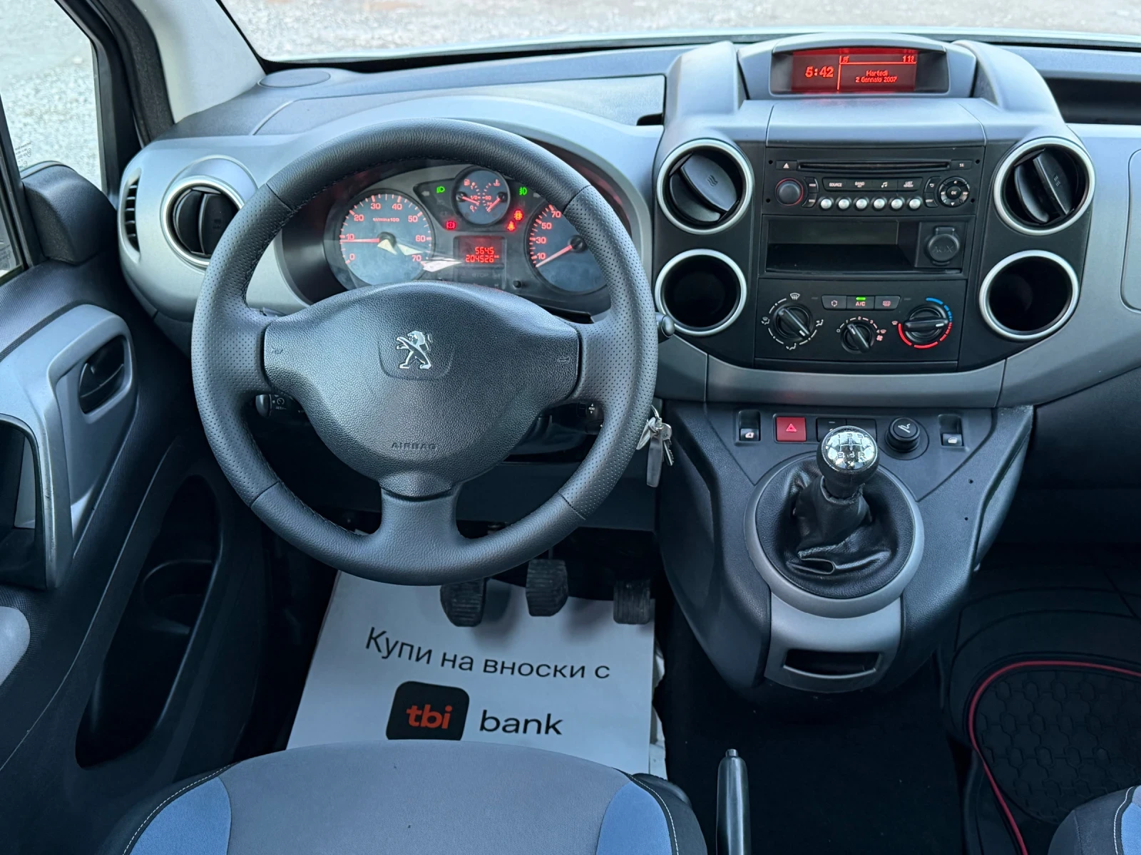 Peugeot Partner 1.6HDi 100к.с * Климатик* * Пътник* * Face-Lift*  - изображение 10