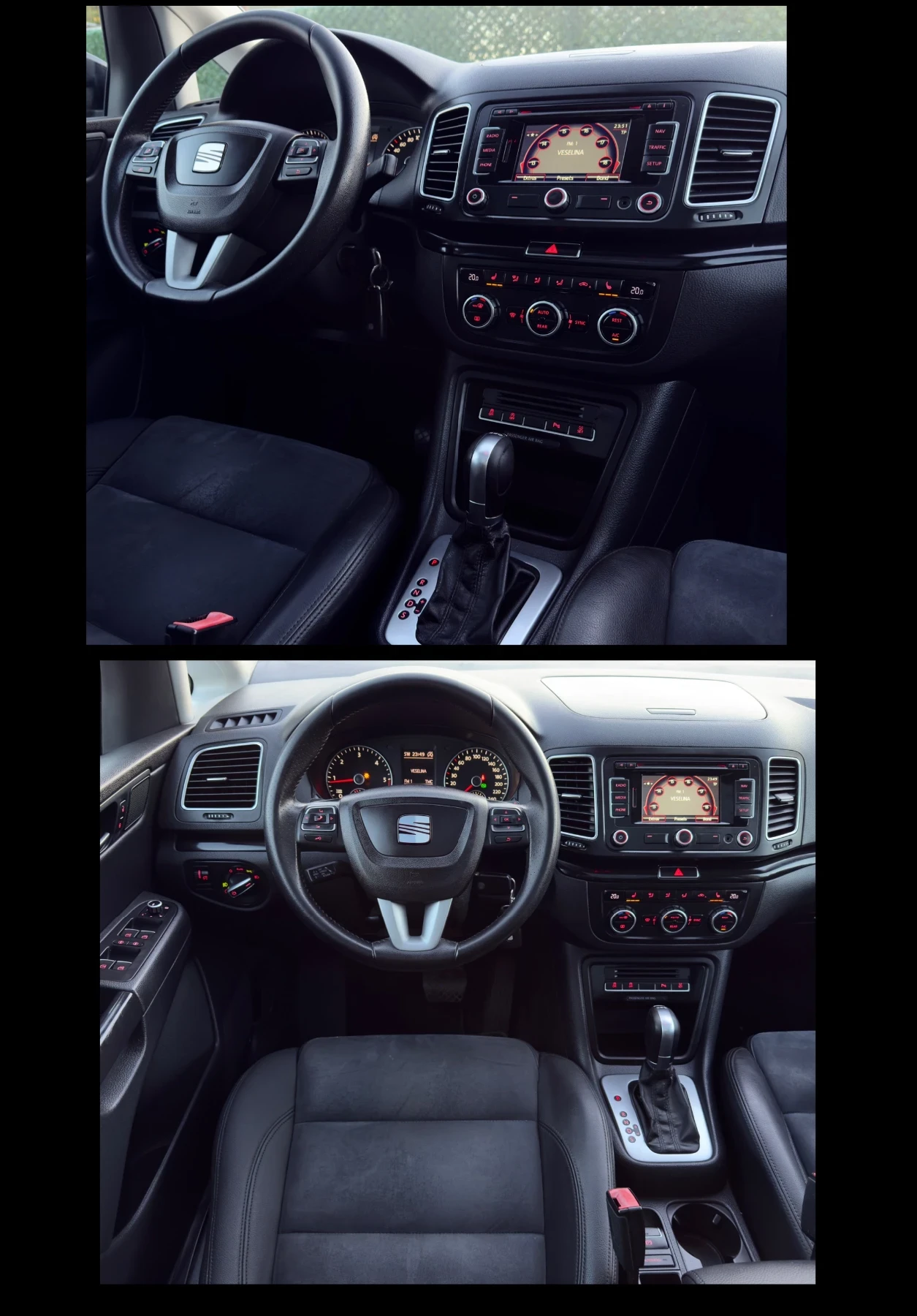 Seat Alhambra 2.0TDi//DSG* NAVI* XENON, снимка 13 - Автомобили и джипове - 56318691