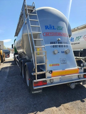 Машини за насипни материали Mercedes Benz ЦИМЕНТОВОЗ / Ремарке FELDBINDER EUT 27 3, снимка 3