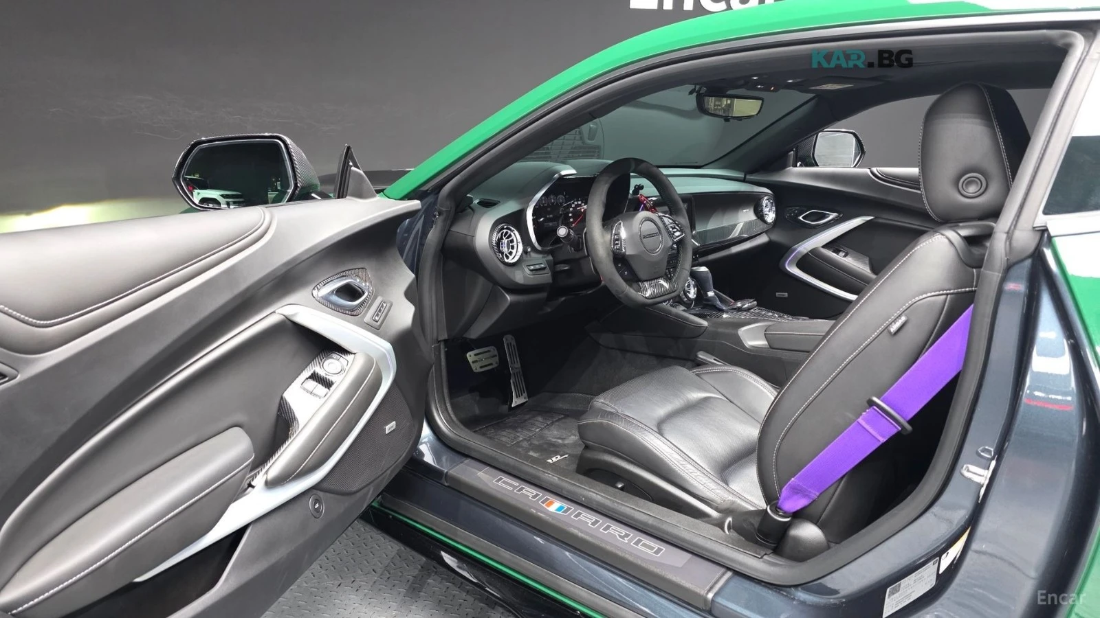 Chevrolet Camaro SS 6.2 V8* RACING GREEN PPF* CARBON* TEA MMACHINE, снимка 10 - Автомобили и джипове - 55073275