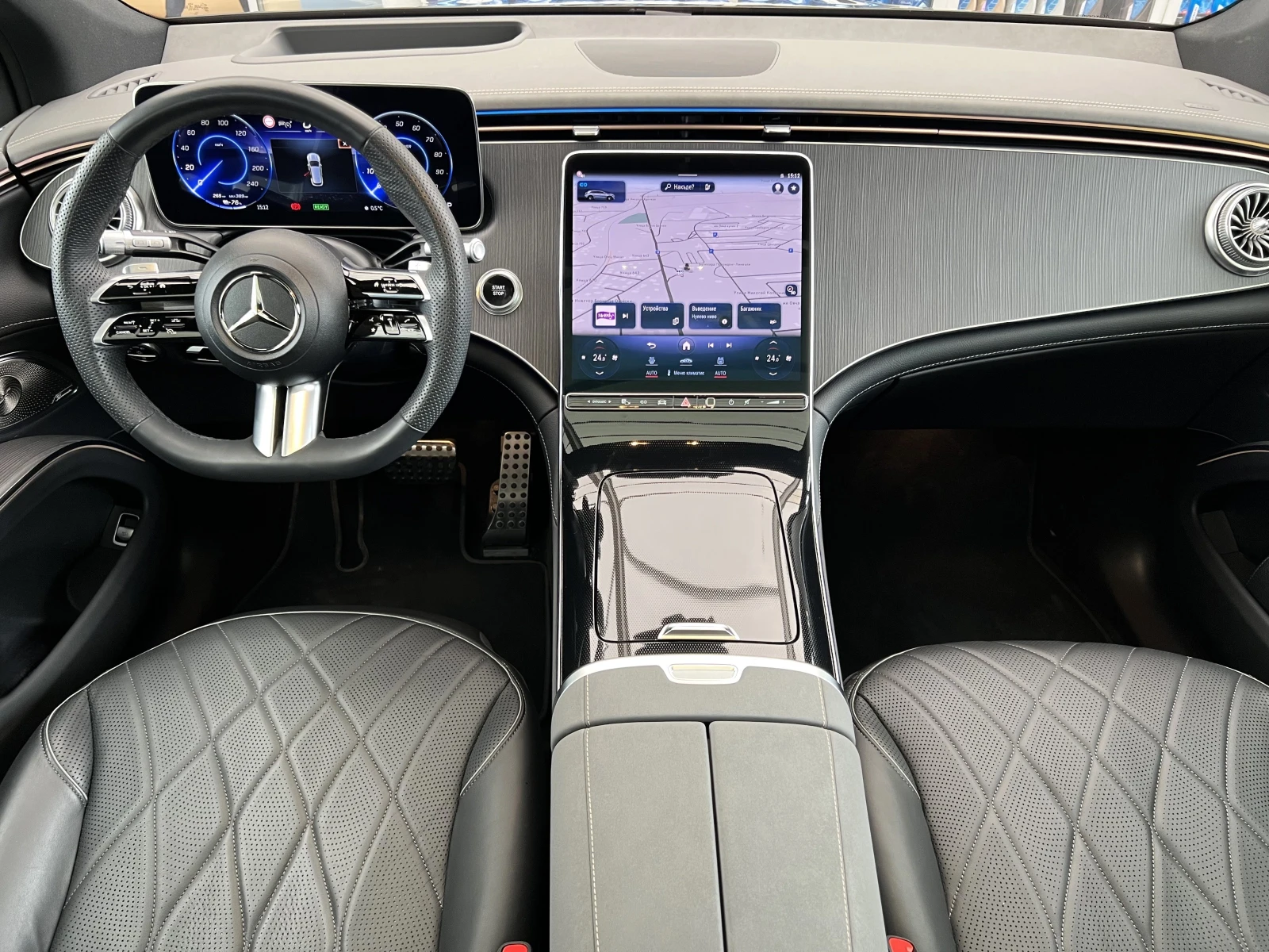 Mercedes-Benz EQS 450 SUV/AMG/4MATIC/NIGHT/PANO/BURMESTER/HEAD UP/22 | Mobile.bg   13
