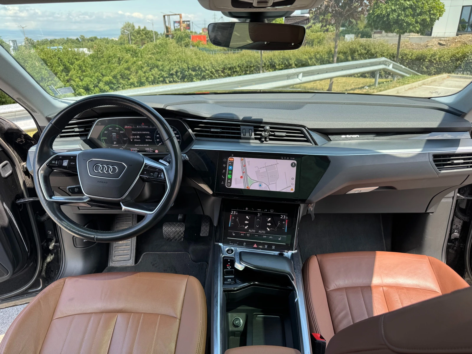 Audi E-Tron 50 quattro Панорама, Кожа, Black Optics, снимка 13 - Автомобили и джипове - 55401521
