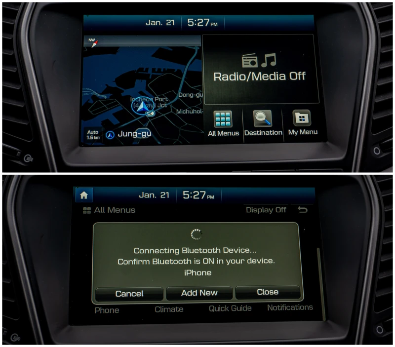 Hyundai Santa fe 2.2CRDI-ПЕРФЕКТНА-6М.ГАР.РЕАЛНИ КМ., снимка 12 - Автомобили и джипове - 53174602