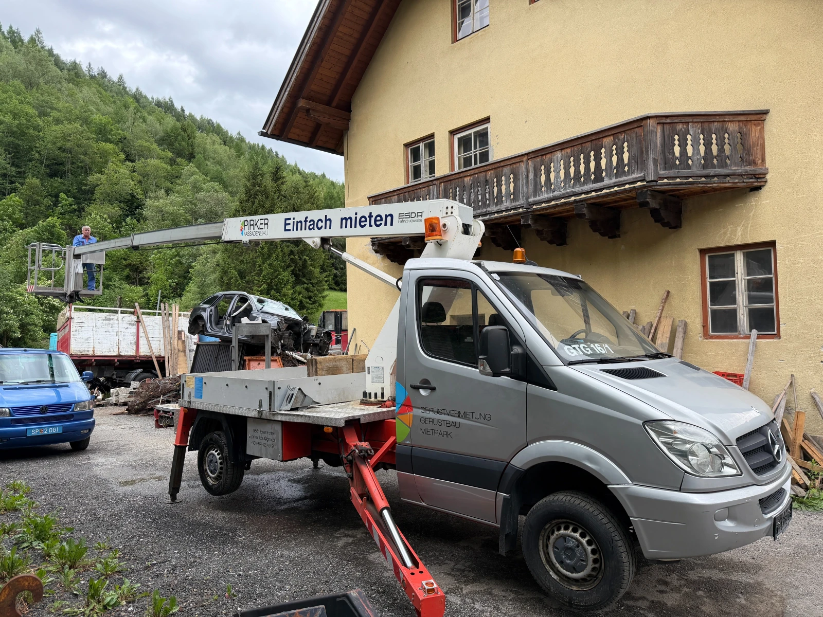 Автовишка Mercedes-Benz 16-Метра, Нов внос, , , , снимка 9 - Индустриална техника - 54645899