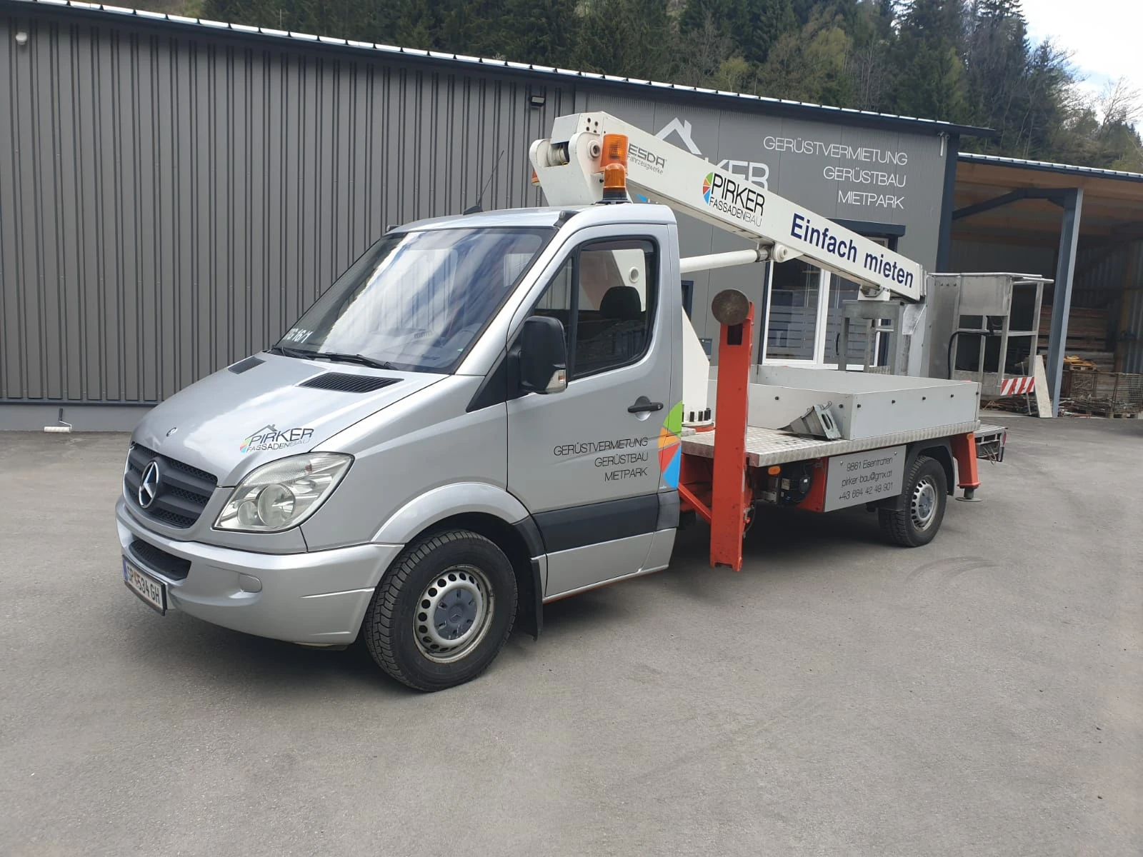 Автовишка Mercedes-Benz 16-Метра, Нов внос, , , , снимка 6 - Индустриална техника - 54645899