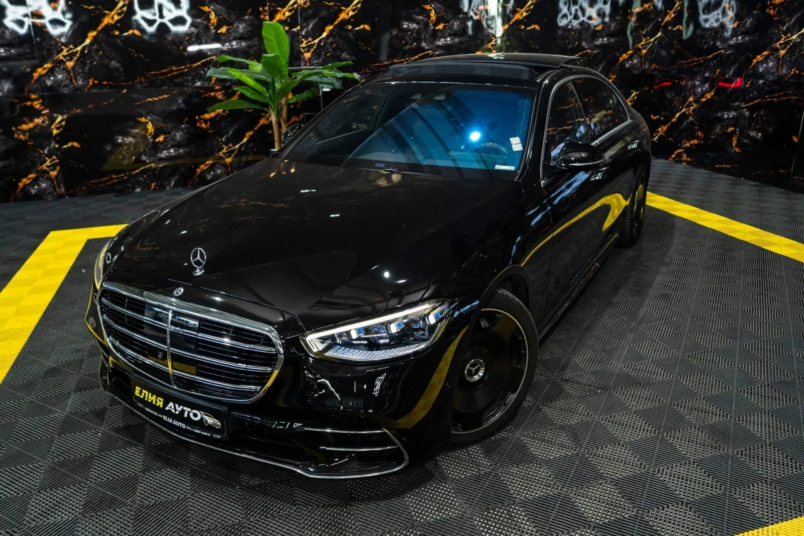 Mercedes-Benz S 400 D LONG AMG LINE LED ПАНО BURM 3XTV HUD ЛИЗИНГ 100%, снимка 2 - Автомобили и джипове - 55894549