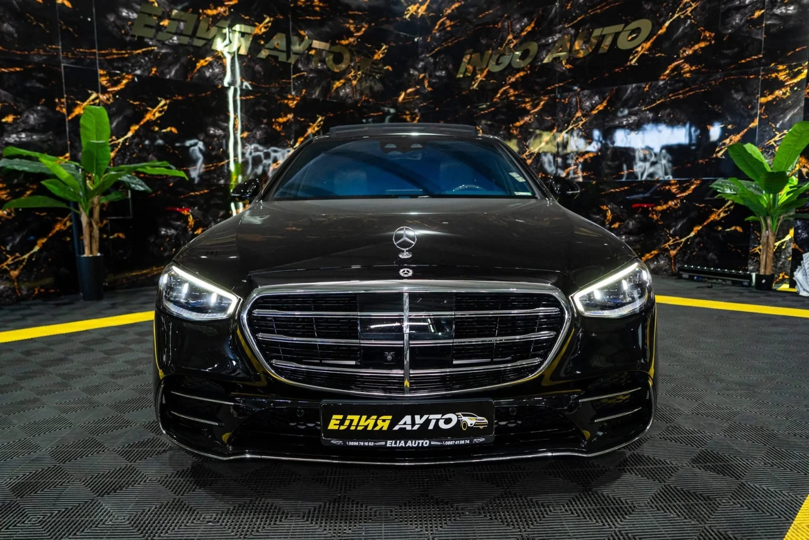 Mercedes-Benz S 400 D LONG AMG LINE LED ПАНО BURM 3XTV HUD ЛИЗИНГ 100%, снимка 3 - Автомобили и джипове - 55894549