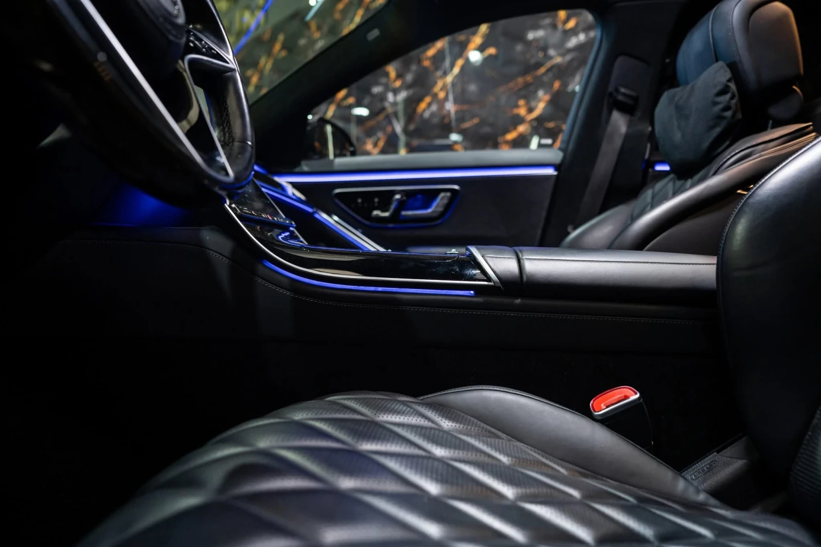 Mercedes-Benz S 400 D LONG AMG LINE LED ПАНО BURM 3XTV HUD ЛИЗИНГ 100%, снимка 11 - Автомобили и джипове - 55894549