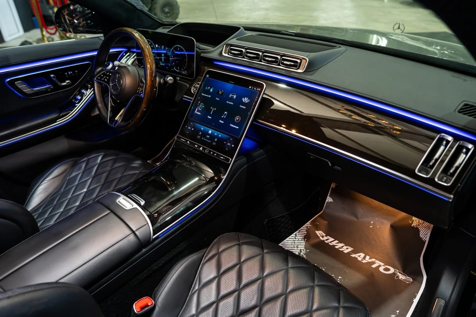 Mercedes-Benz S 400 D LONG AMG LINE LED ПАНО BURM 3XTV HUD ЛИЗИНГ 100%, снимка 13 - Автомобили и джипове - 55894549