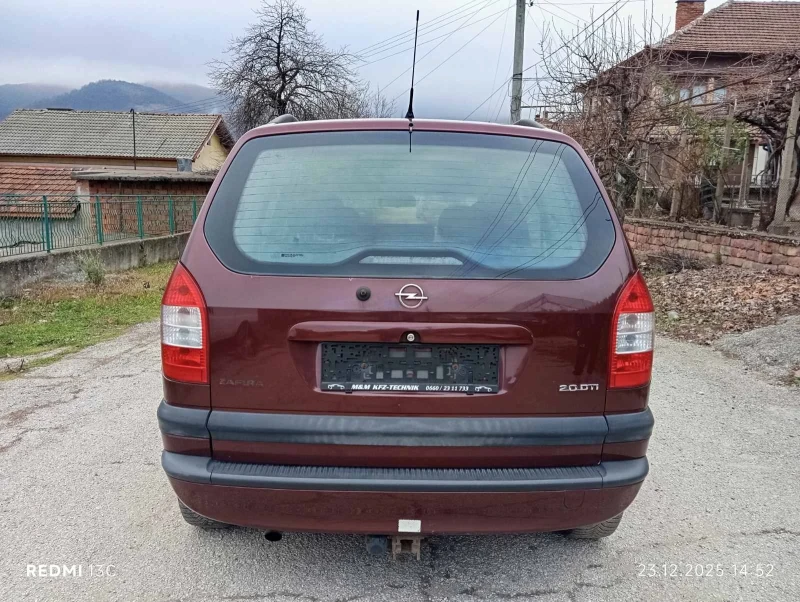 Opel Zafira 2.0dti.6+ 1 mesta.klimatronik., снимка 6 - Автомобили и джипове - 52885423