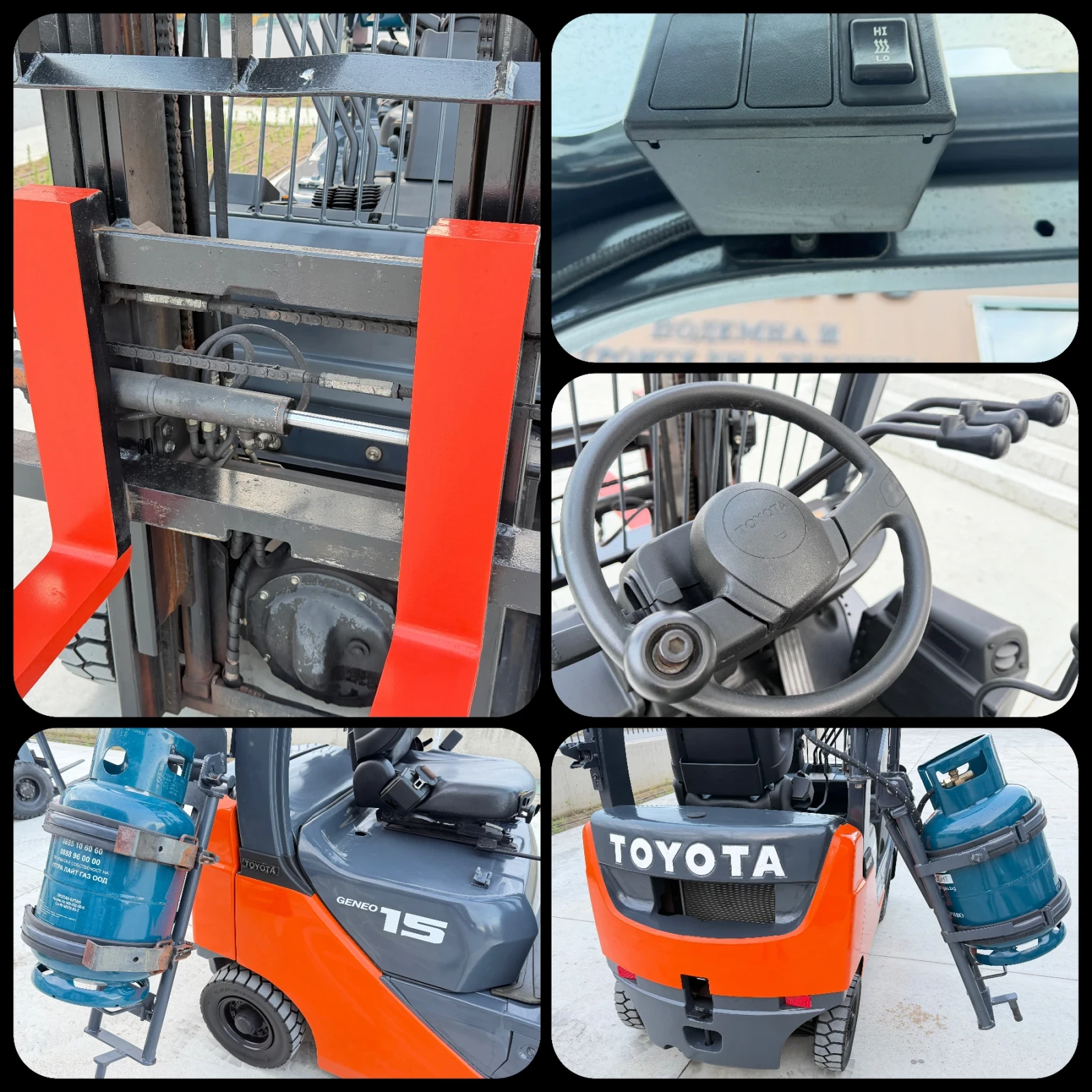 Мотокар Toyota Газокар / Автомат / Изравнител / Последен Модел, снимка 14 - Индустриална техника - 53631996