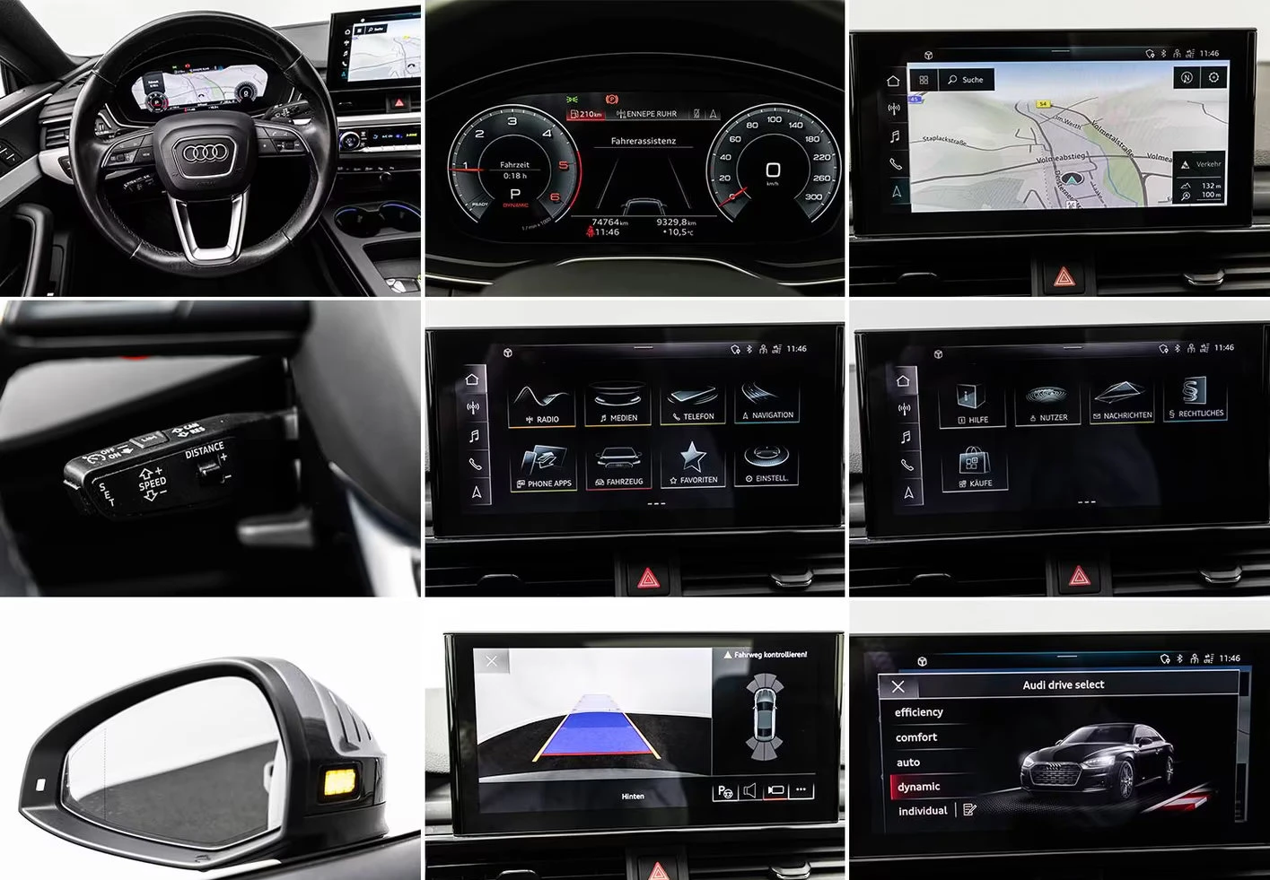 Audi A5 40TDI/204HP/S-LINE/BLACK/MATRIX/PANO/CAM/408z, снимка 15 - Автомобили и джипове - 54520238