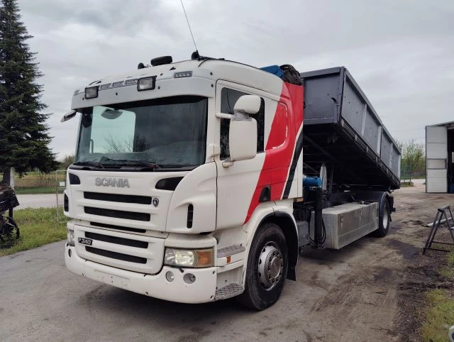 Scania P 340 Самосвал с кран - изображение 5