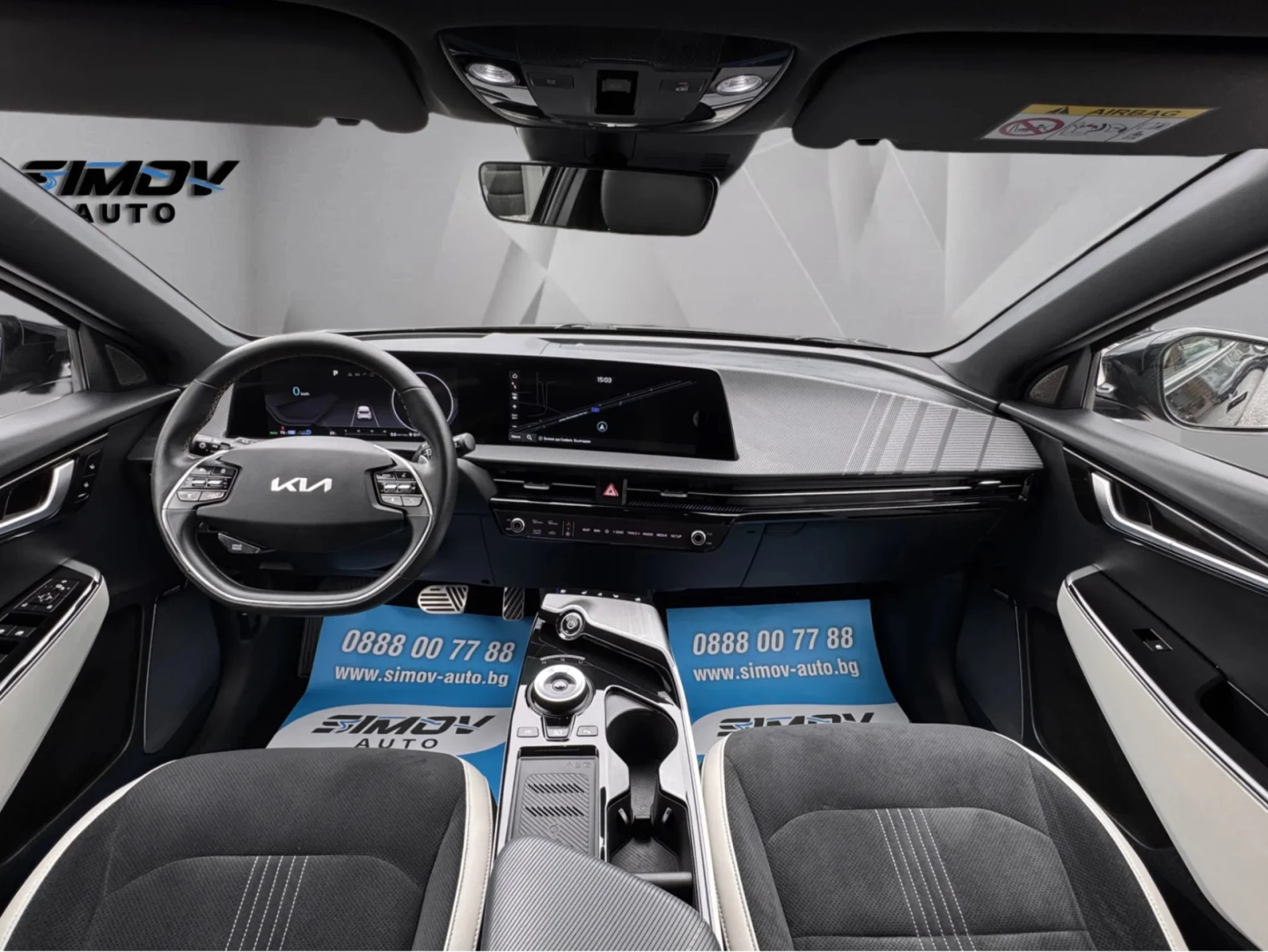 Kia EV6 GT-LINE 77.4KWH RWD ПАНОРАМА ДИСТРОНИК HEAD-UP , снимка 12 - Автомобили и джипове - 54633307