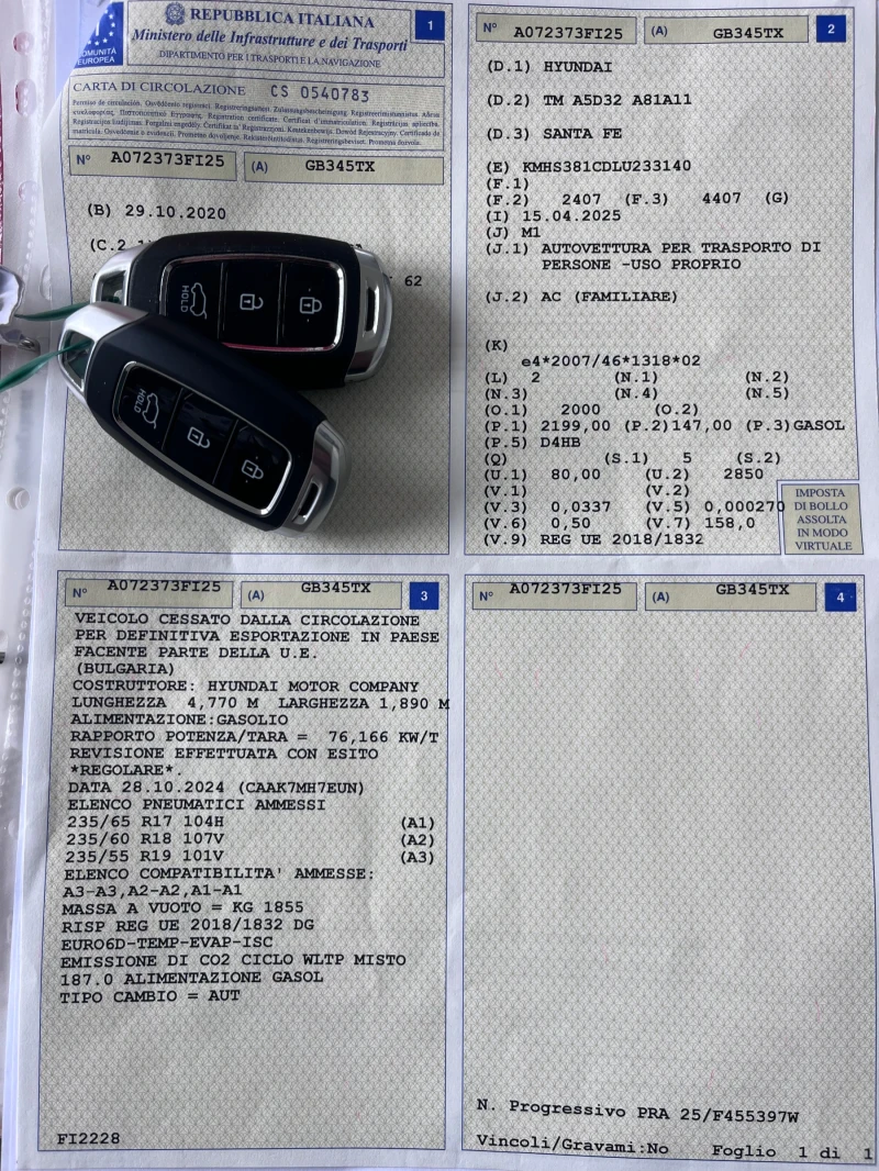 Hyundai Santa fe Excellence 4WD/ Htrac/360View - 41999 лв. - 88077965 | Car24.bg