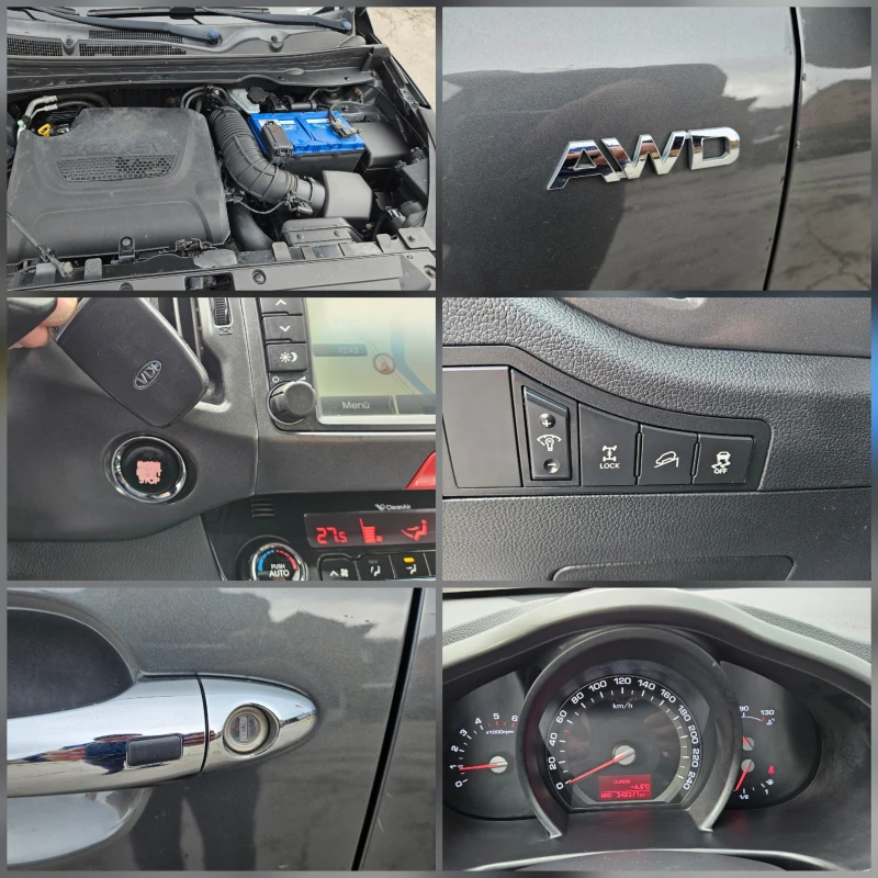 Kia Sportage 2.0 4X4/KOJA/NAVIG/PANORAMA/6skorosti, снимка 16 - Автомобили и джипове - 53090798