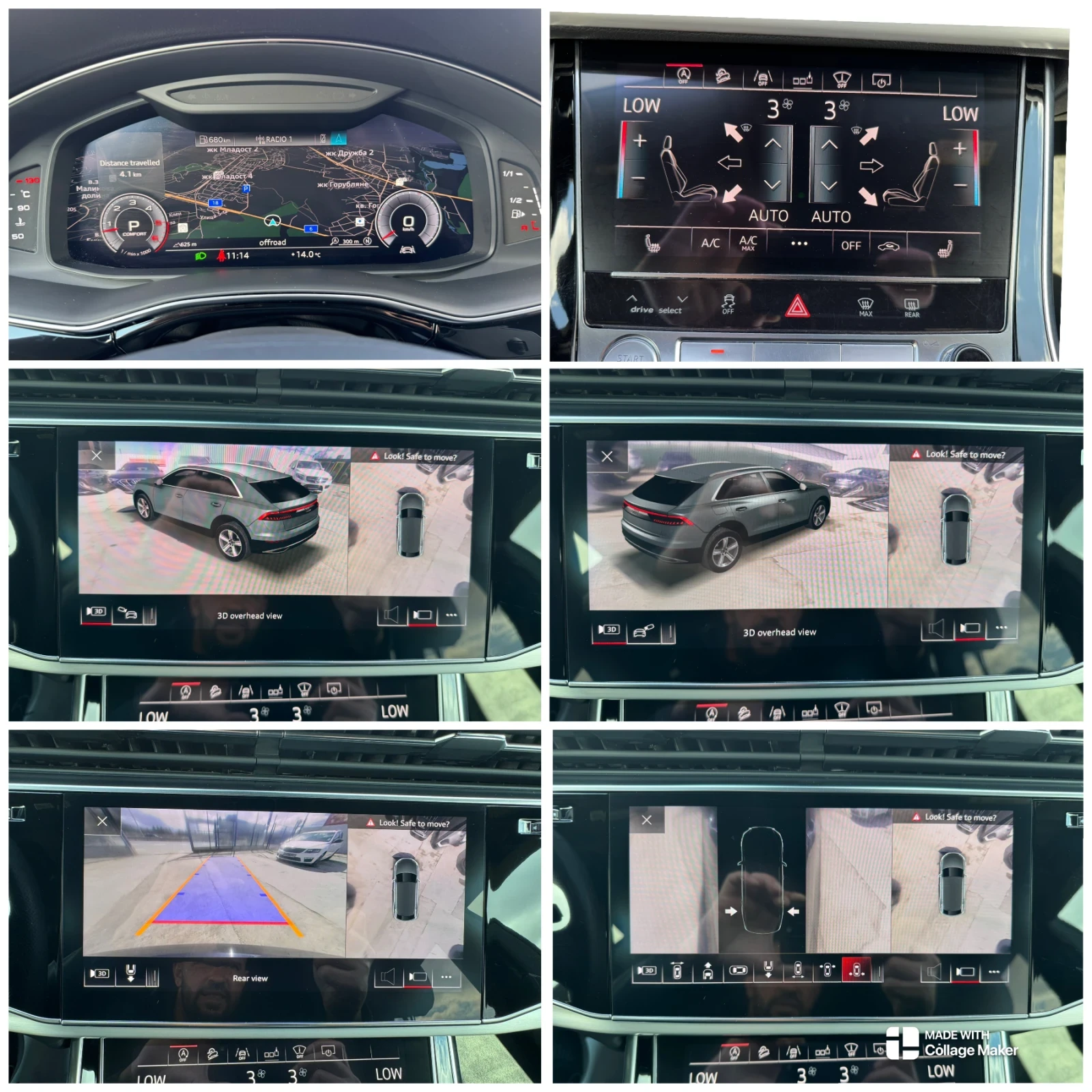 Audi SQ8 50TDI MATRIX CAM360 ПАНОРАМА ВАКУУМ ЦЕНА С ДДС, снимка 12 - Автомобили и джипове - 50613259