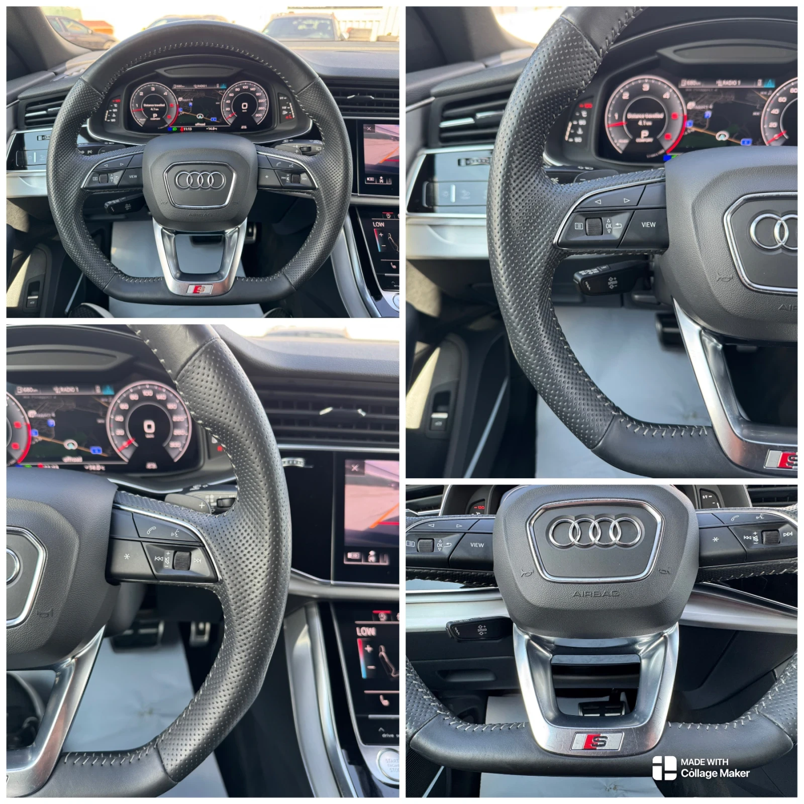 Audi SQ8 50TDI MATRIX CAM360 ПАНОРАМА ВАКУУМ ЦЕНА С ДДС, снимка 11 - Автомобили и джипове - 50613259