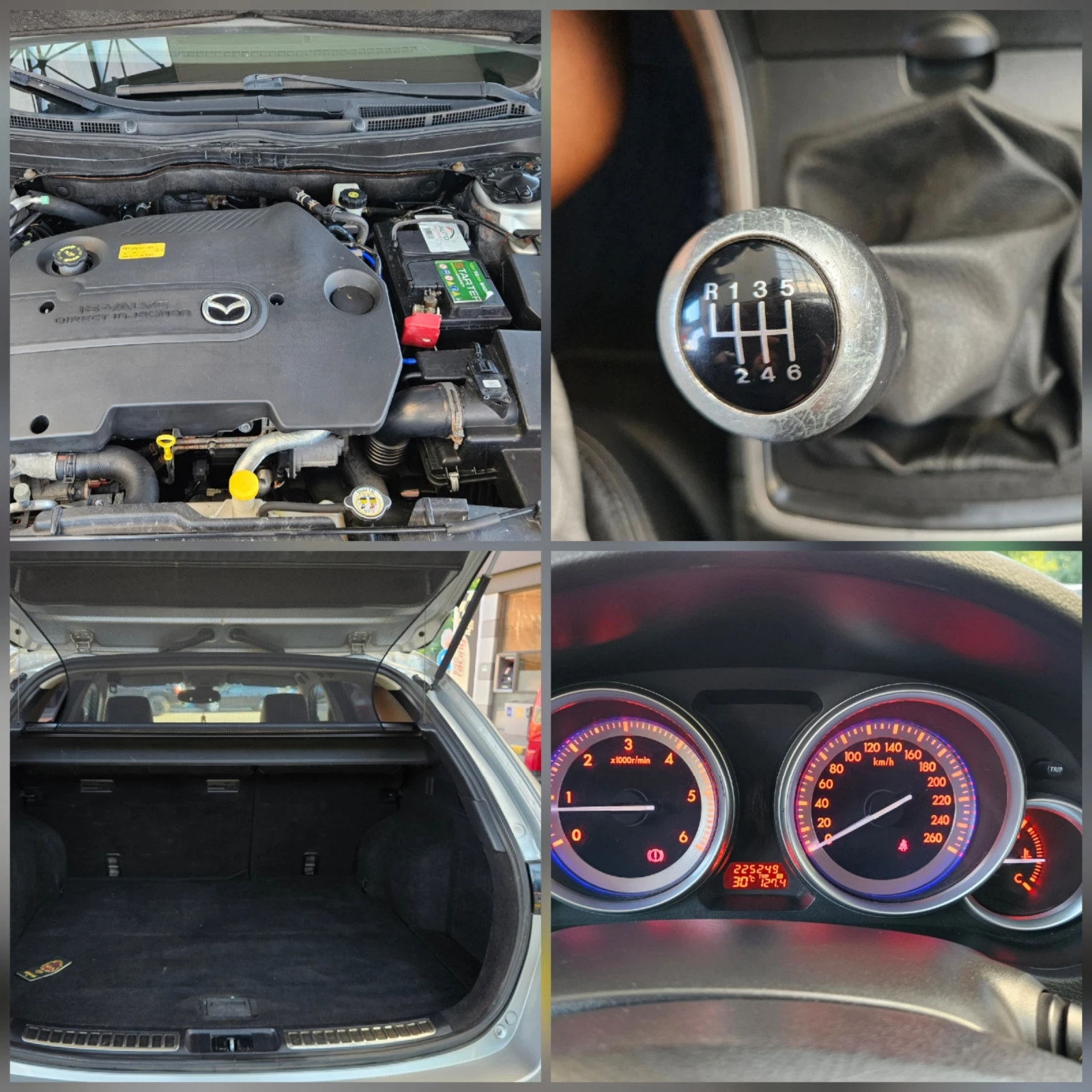 Mazda 6 2.0D KOJA/KLIMATRON/KSENON/BOSSE, снимка 15 - Автомобили и джипове - 55075330
