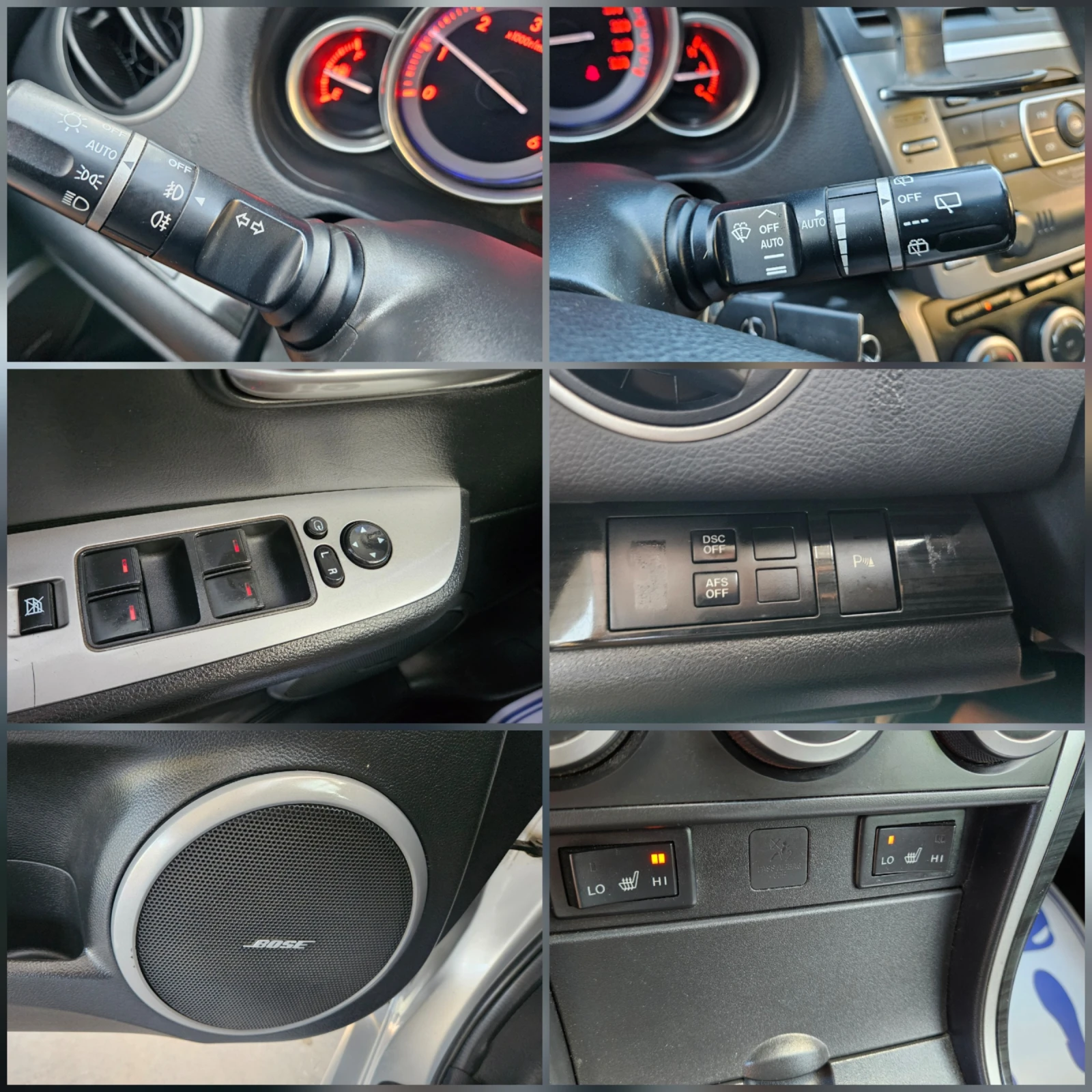 Mazda 6 2.0D KOJA/KLIMATRON/KSENON/BOSSE, снимка 12 - Автомобили и джипове - 55075330