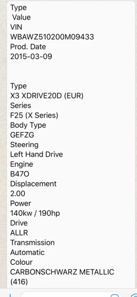 Обява за продажба на BMW X3 2.0D ~31 000 лв. - изображение 10