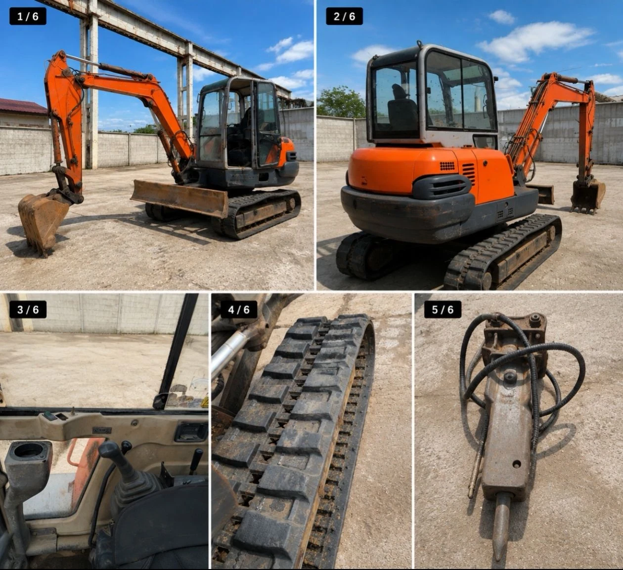 Багер Hitachi ZX50, снимка 9 - Индустриална техника - 55680035