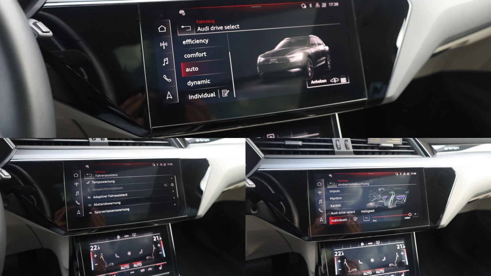 Audi E-Tron 50 quattro Luft PANO 360 ACC Leder AHK Lane#iCarbg | Mobile.bg   16