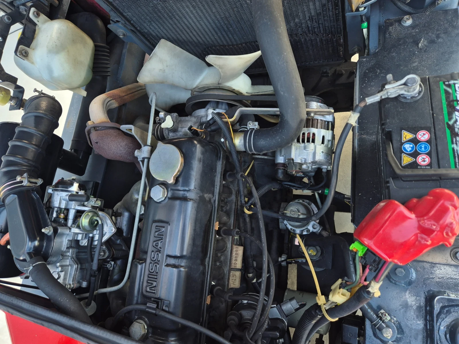 Мотокар Nissan 1.5 тона / БЕЗ ЕЛЕКТРОНИКА / ПЕРФЕКТЕН ! / , снимка 14 - Индустриална техника - 54024286