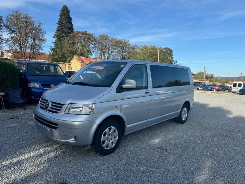 VW T5 2.5тди 177к.с ЛОНГ КЛИМАТИК ПЪТНИЧЕСКИ , снимка 1 - Бусове и автобуси - 47513411