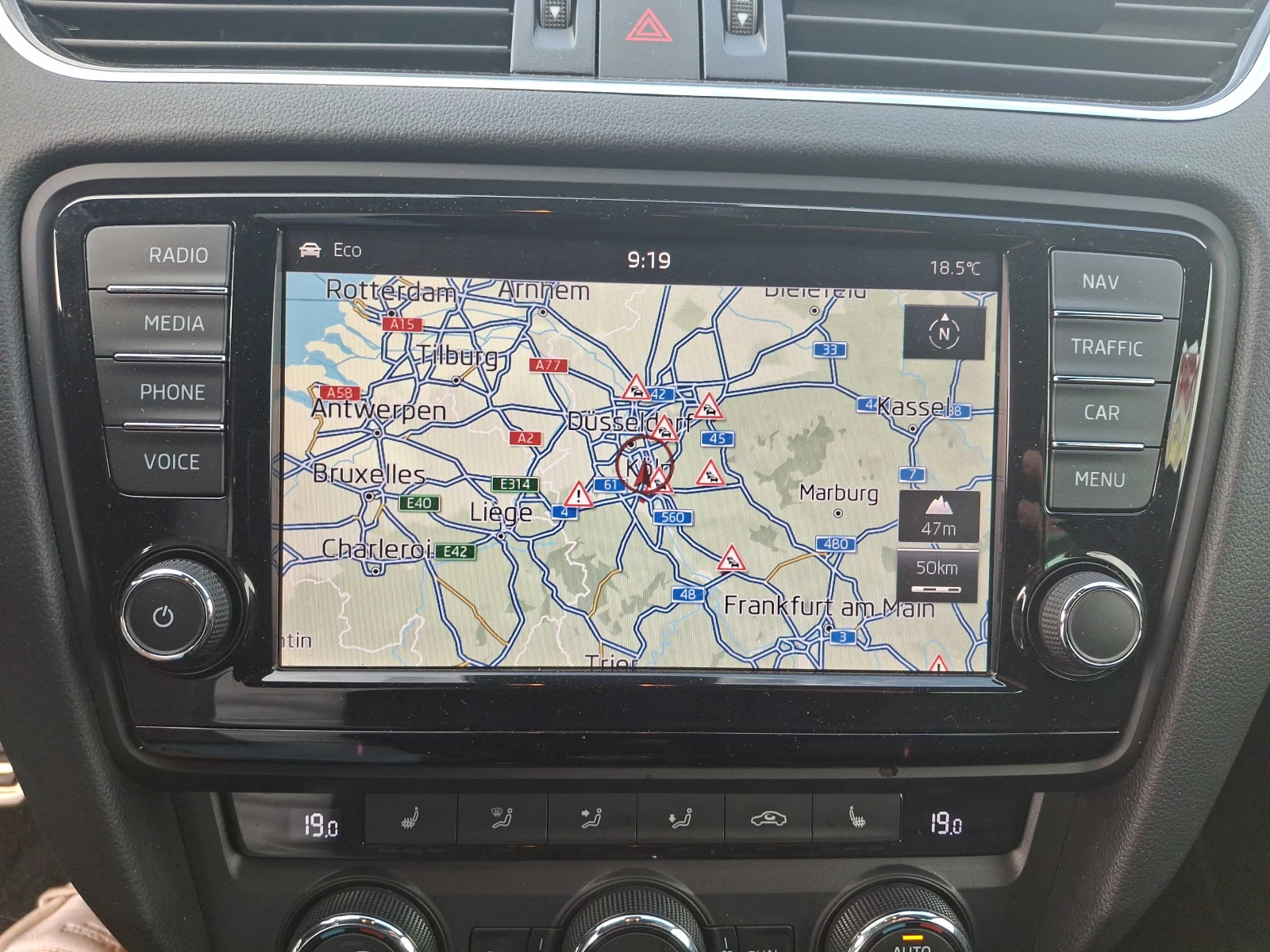 Skoda Octavia vRS 2.0 TDI ⚫🔴🟡 DE, снимка 12 - Автомобили и джипове - 55943959