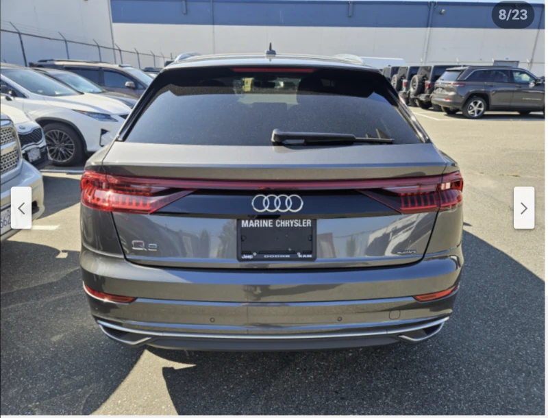 Audi Q8 3.0T* ДИСТРОНИК* ОБДУХВАНЕ* 360КАМЕРА* 53000КМ* , снимка 8 - Автомобили и джипове - 51823088