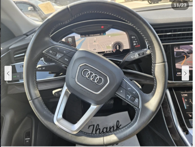 Audi Q8 3.0T* ДИСТРОНИК* ОБДУХВАНЕ* 360КАМЕРА* 53000КМ* , снимка 10 - Автомобили и джипове - 51823088