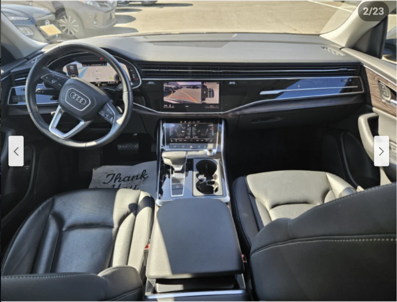 Audi Q8 3.0T* ДИСТРОНИК* ОБДУХВАНЕ* 360КАМЕРА* 53000КМ* , снимка 9 - Автомобили и джипове - 51823088