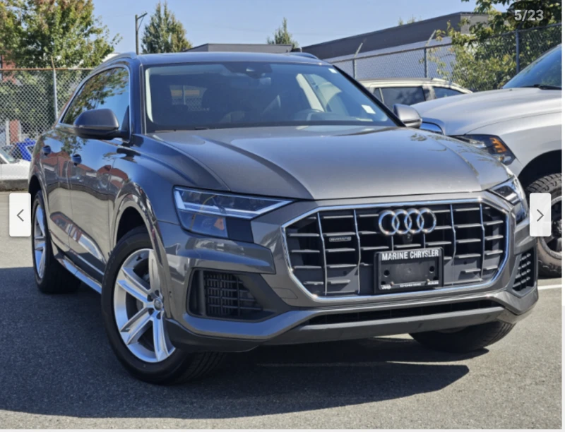 Audi Q8 3.0T* ДИСТРОНИК* ОБДУХВАНЕ* 360КАМЕРА* 53000КМ* , снимка 6 - Автомобили и джипове - 51823088