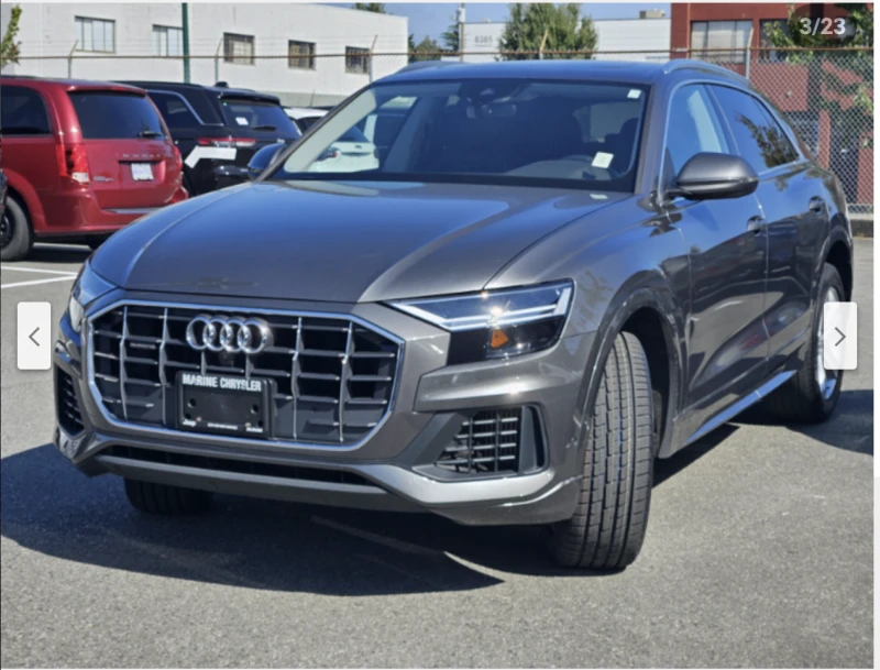 Audi Q8 3.0T* ДИСТРОНИК* ОБДУХВАНЕ* 360КАМЕРА* 53000КМ*  - 63400 лв. / 32415.91 € - 58169105 1