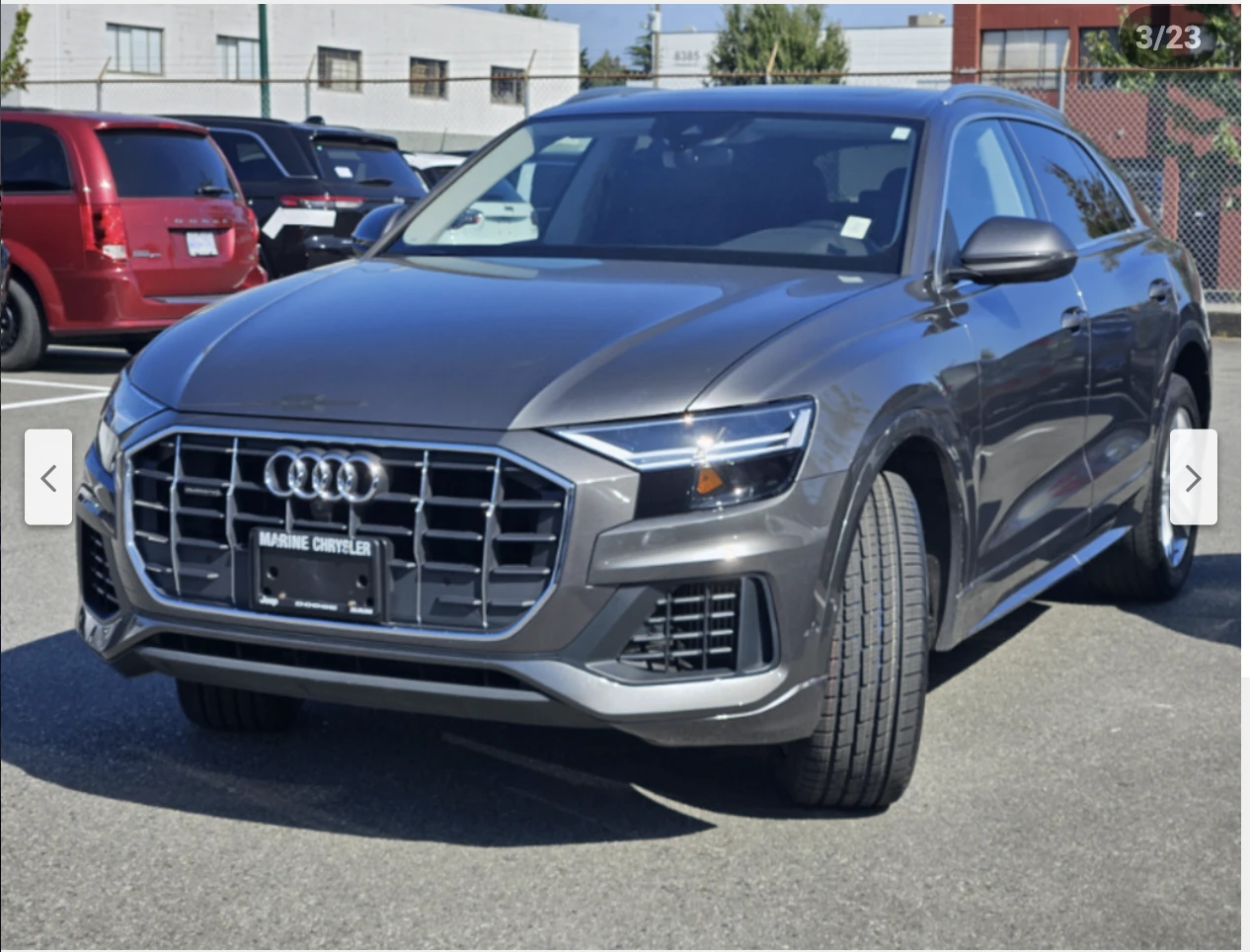 Audi Q8 3.0T* ДИСТРОНИК* ОБДУХВАНЕ* 360КАМЕРА* 53000КМ* , снимка 1