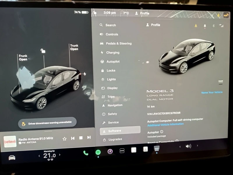 Tesla Model 3 Long Range Dual Motor, снимка 16 - Автомобили и джипове - 43313326