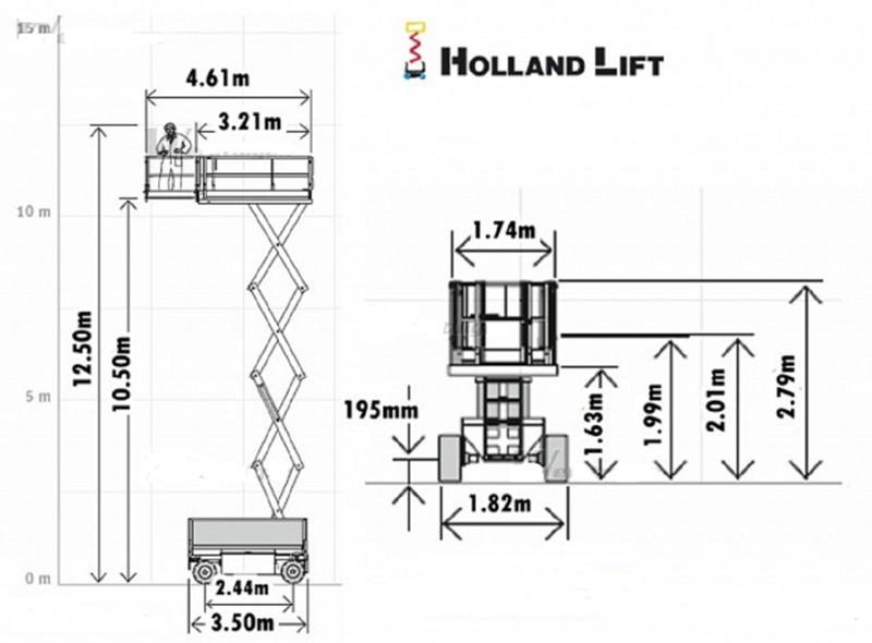 Автовишка Друга марка HOLLAND LIFT X105DL18  4x4, снимка 16 - Индустриална техника - 28083246