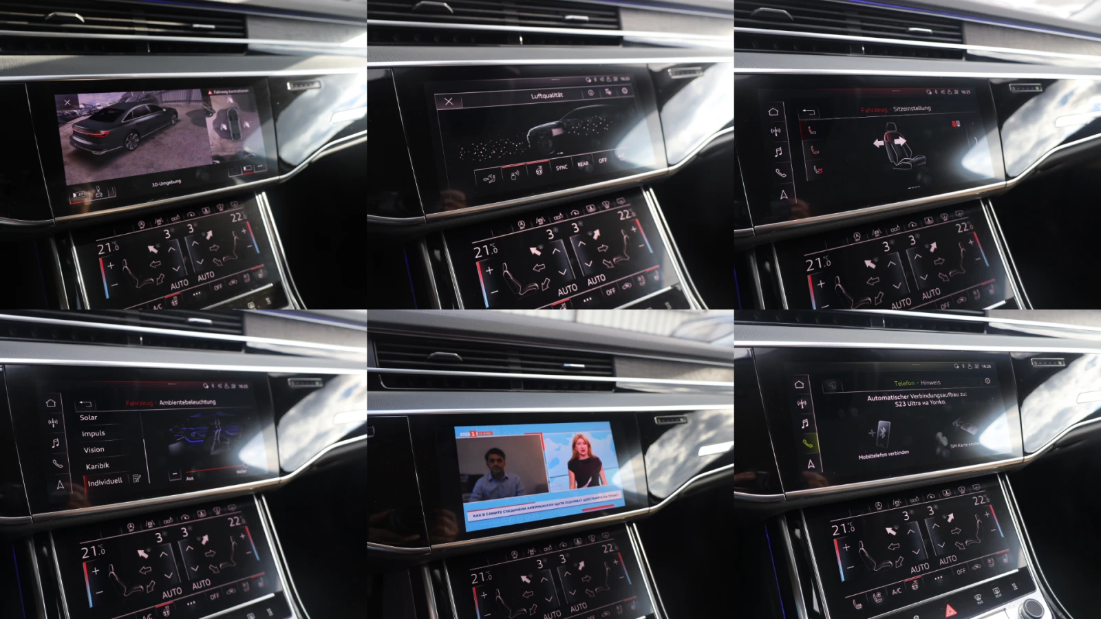 Audi A8 L 50TDI MASSAGE SoftClose Обдух B/О 360KAM #iCarbg, снимка 14 - Автомобили и джипове - 55314478