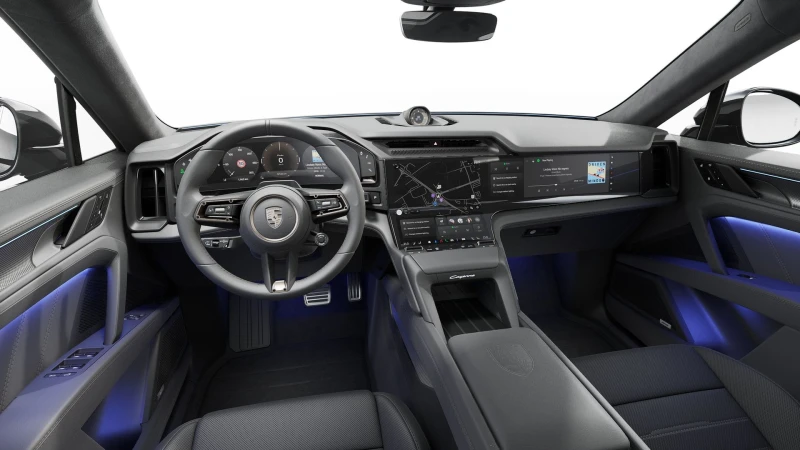 Porsche Cayenne TURBO ELECTRIC/SPORT DESIGN/MATRIX/PANO/360/BOSE/, снимка 9 - Автомобили и джипове - 52480141