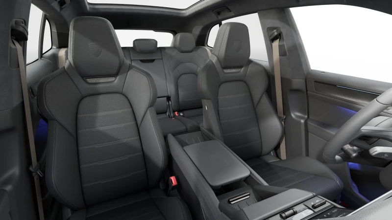 Porsche Cayenne TURBO ELECTRIC/SPORT DESIGN/MATRIX/PANO/360/BOSE/, снимка 10 - Автомобили и джипове - 52480141