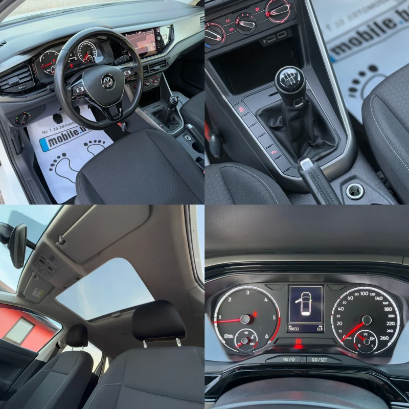 VW Polo 1.6TDi R-Line, LED, Навигация, Панорама, * 98 000к, снимка 13 - Автомобили и джипове - 48394894