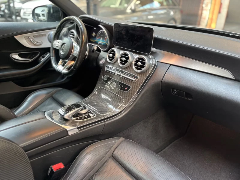 Mercedes-Benz C 63 AMG COUPE/469HP/NIGHT/PANO/CARBON/HUD/MEMO/KLESS/840f, снимка 10 - Автомобили и джипове - 52142833