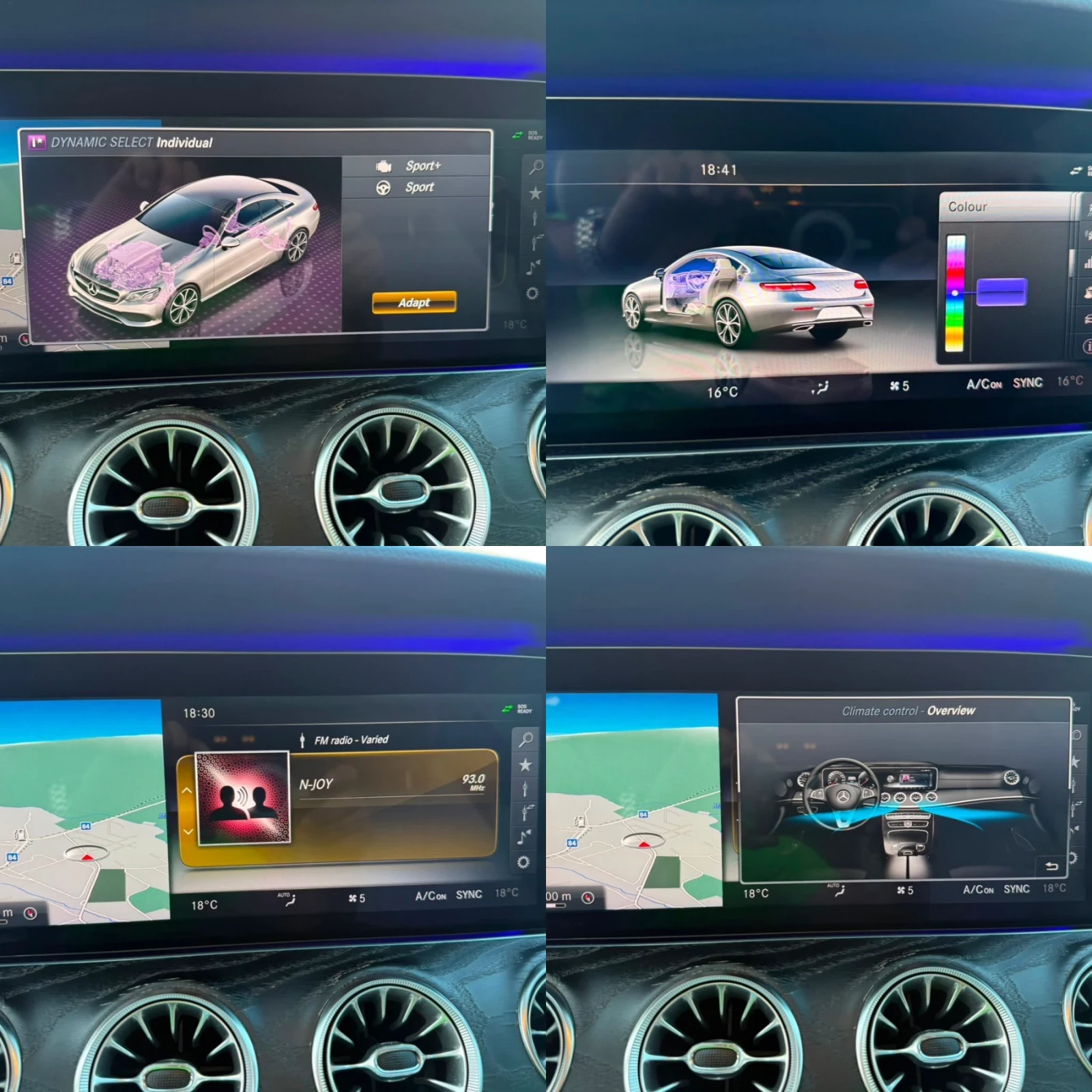 Mercedes-Benz E 220 AMG, 4MATIC, 9 G, DIGITAL HEAD-UP, FULL , снимка 16 - Автомобили и джипове - 55686874