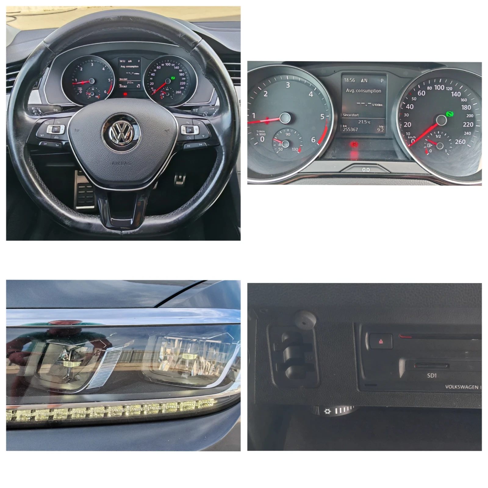 VW Passat 2.0TDI 150к.с HIGHLINE* AUTOMAT* LED* Navi* ACC* , снимка 15 - Автомобили и джипове - 54740155