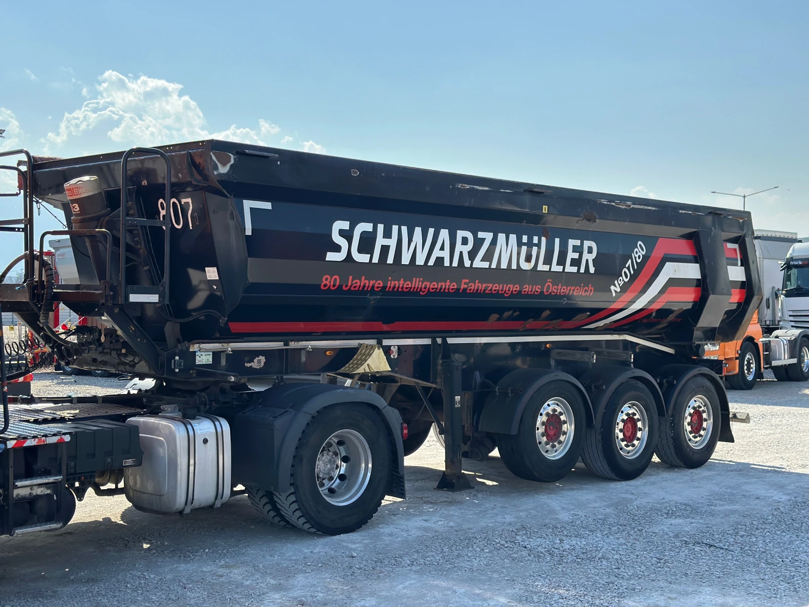 Полуремарке Schwarzmuller 5880кг, 25м3, ALCOA, боге, снимка 2 - Ремаркета - 53871442