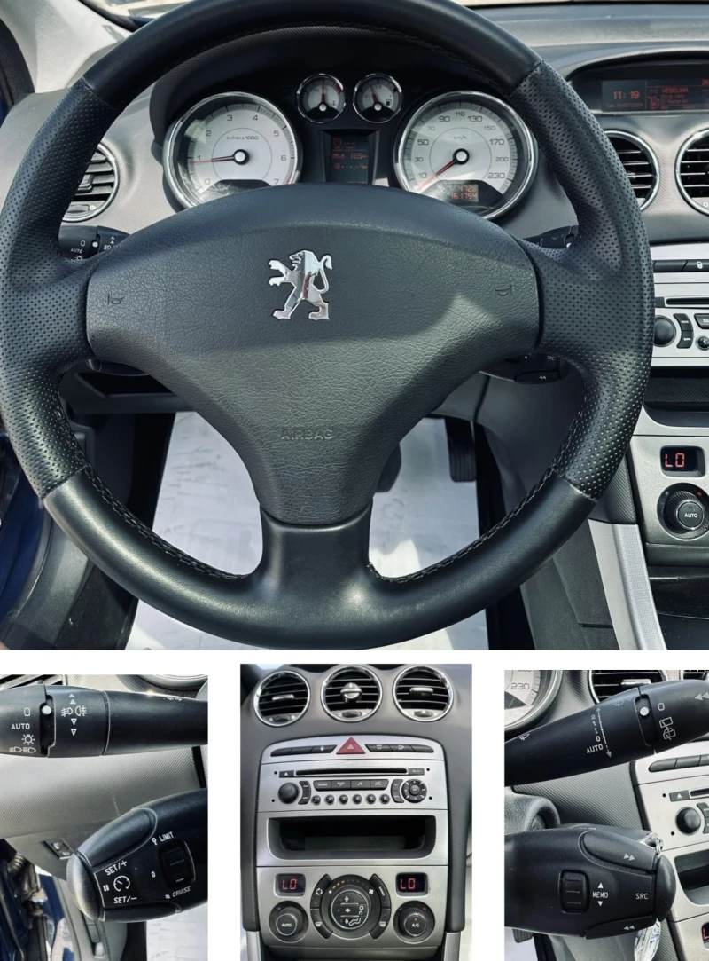 Peugeot 308 1.6 * ПАНОРАМА* КЛИМА EURO 4, снимка 10 - Автомобили и джипове - 47174391