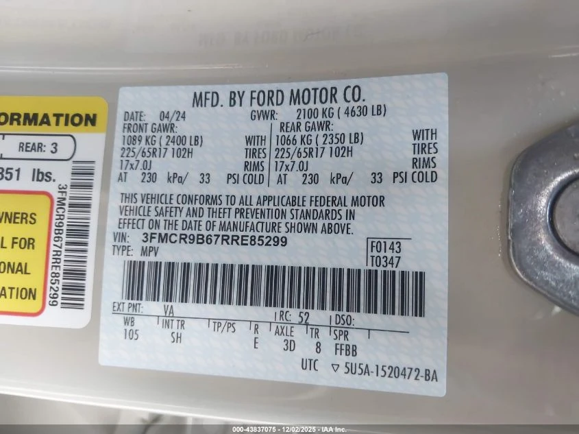 Ford Bronco 1.5l Sport Big Bend - изображение 9